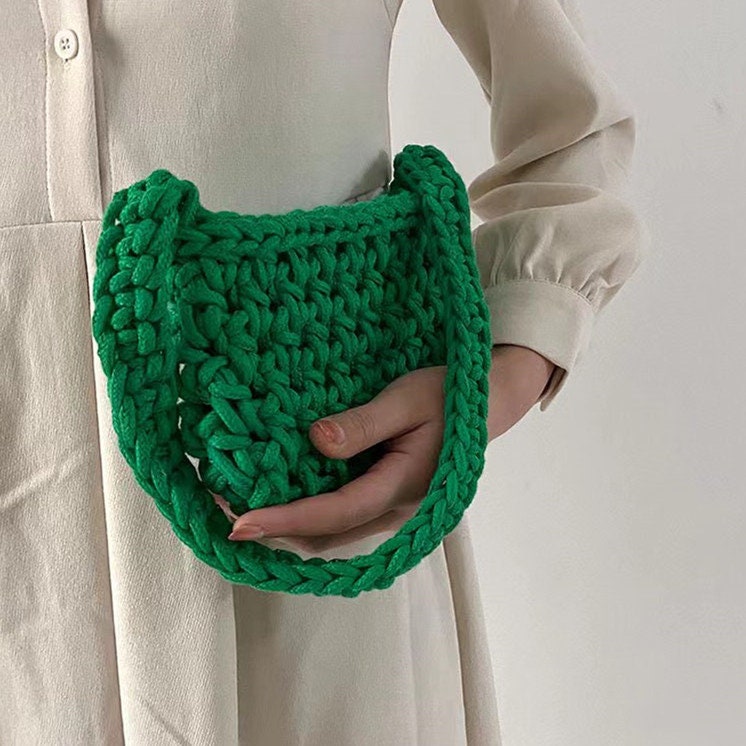 Crochet Shoulder Bag Handmade Crochet Bagknitted Bagcrochet - Etsy