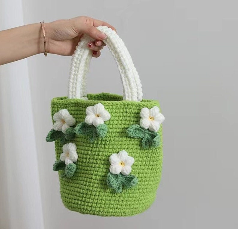 Crochet Flower Bag Amigurumi Adorable Floral Baghandmade - Etsy