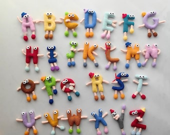 PATTERN: Crochet Alphabet PATTERN, Amigurumi Letter Plushie PATTERN