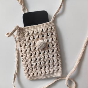 crochet bohemian phone bag pattern