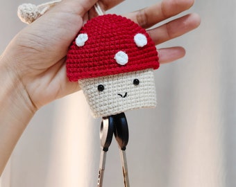PATTERN: Crochet Mushroom Key Holder PATTERN, Key Cover PATTERN