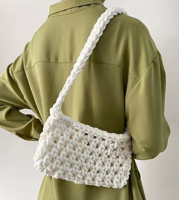 Crochet Shoulder Bag Handmade Crochet Bagknitted Bagcrochet - Etsy