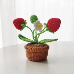 PATTERN: Crochet Strawberries, Amigurumi Strawberries PATTERN,Plants PATTERN