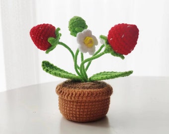 PATTERN: Crochet Strawberries, Amigurumi Strawberries PATTERN,Plants PATTERN