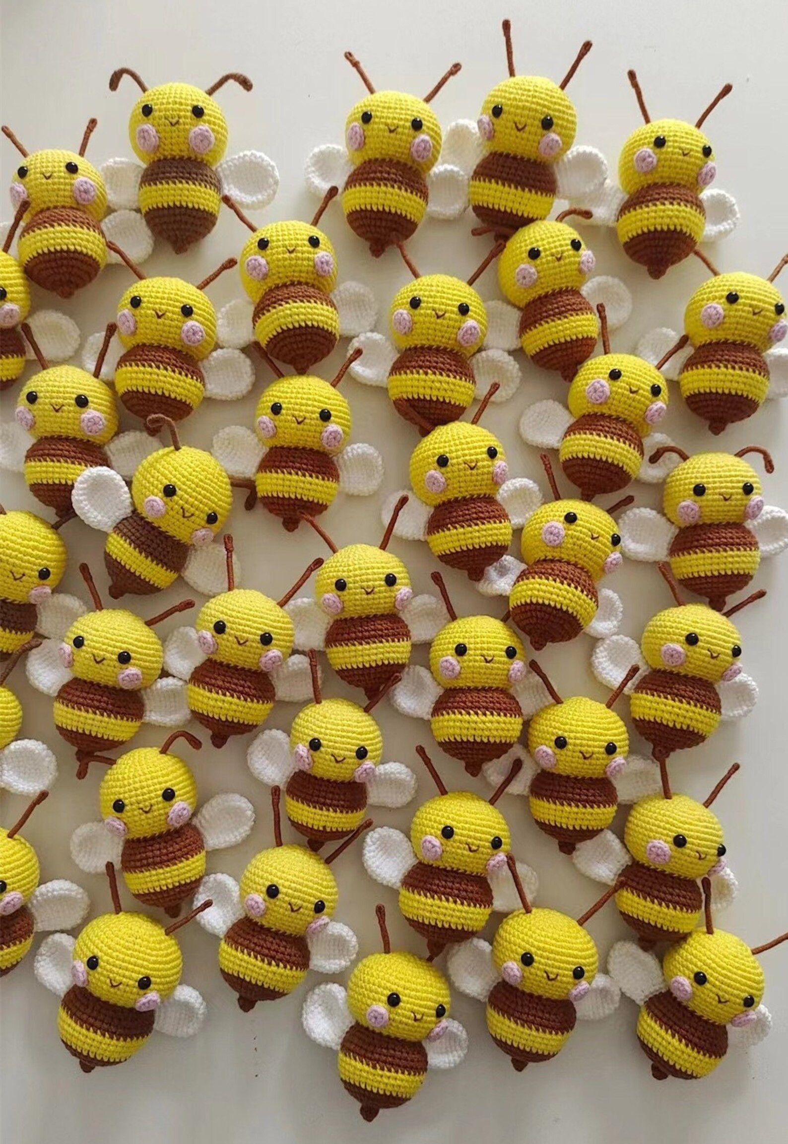 Crochet Bee Plush, Handmade Animal Plush, Cute Bee Plush, Cute Bee