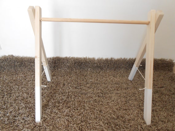 Arche D Eveil En Bois Blanc Baby Gym Portique D Eveil Etsy