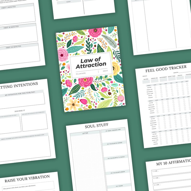 2025 Law Of Attraction Printable Planner 40 page Manifestation 2025-law-of-attraction-printable-planner-40-page-manifestation