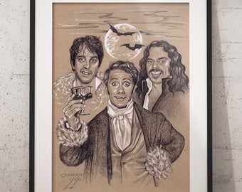 PÓSTER Viago, Vladislav y Deacon - Dibujo realista a lápiz a mano Impresión de bellas artes Arte de fan Regalos de películas WWDITS