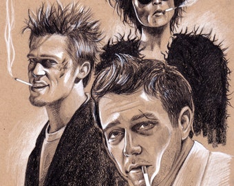 ORIGINAL PORTRAIT FC - Bleistift Realistische Hand Zeichnung Fine Art Film Geschenke Fan Art