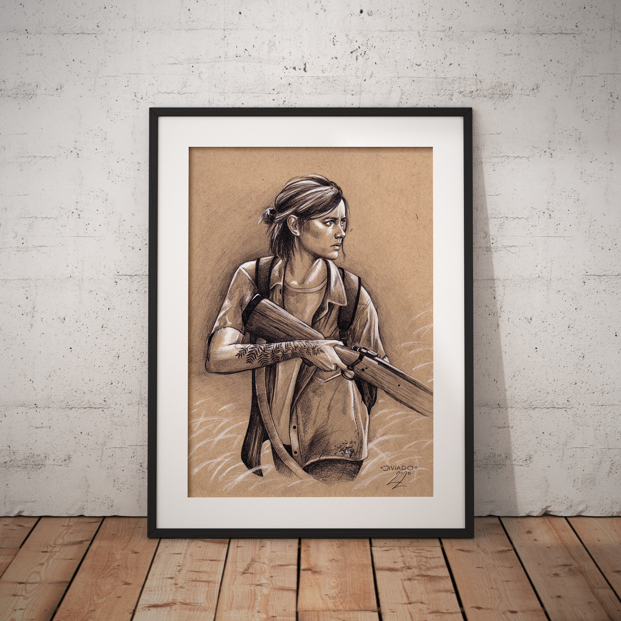 The Last Of Us Ellie's Tattoo Art Board Print for Sale by Kauz