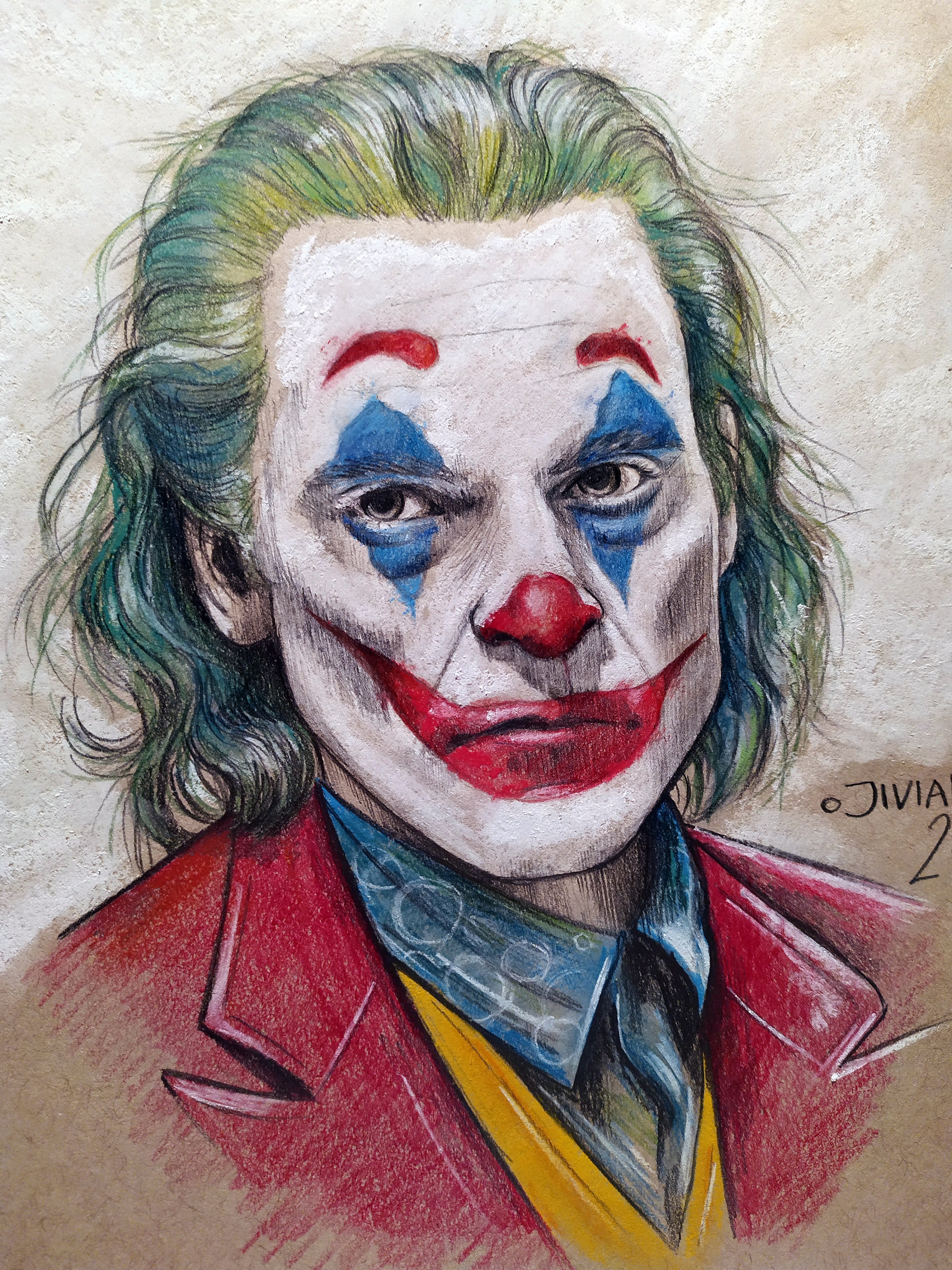 Original Joker Joaquin Portrait – Hand Drawing, Fine Art (9x12) - Etsy
