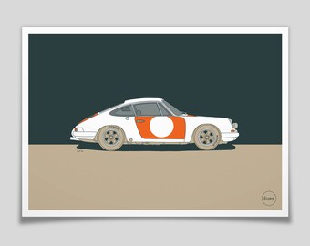 ポルシェ911の進化イラスト - Etsy 日本