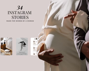 Doula Instagram Story Templates, Branding, Social Media (Digital Download)