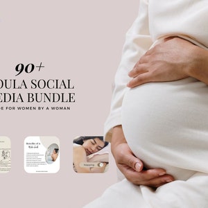 Doula Instagram Bundle, Postpartum doula, Doula Templates, Doula Social Media Templates, Doula Social Media, Birth Doula Template, Canva