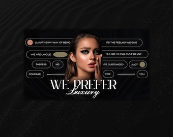 Elegant Facebook Banner Template, Beauty Services Branding (Canva Template)