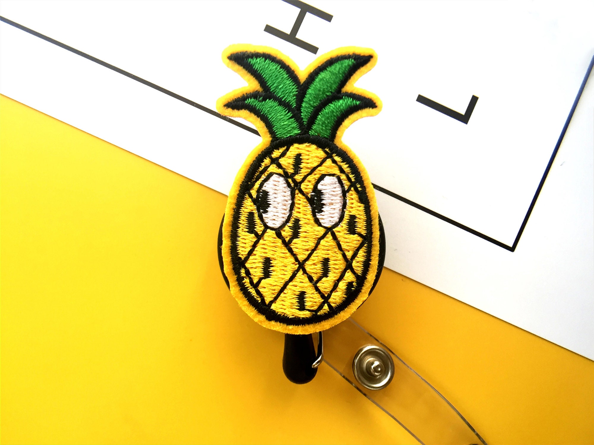 pineapple badge reel