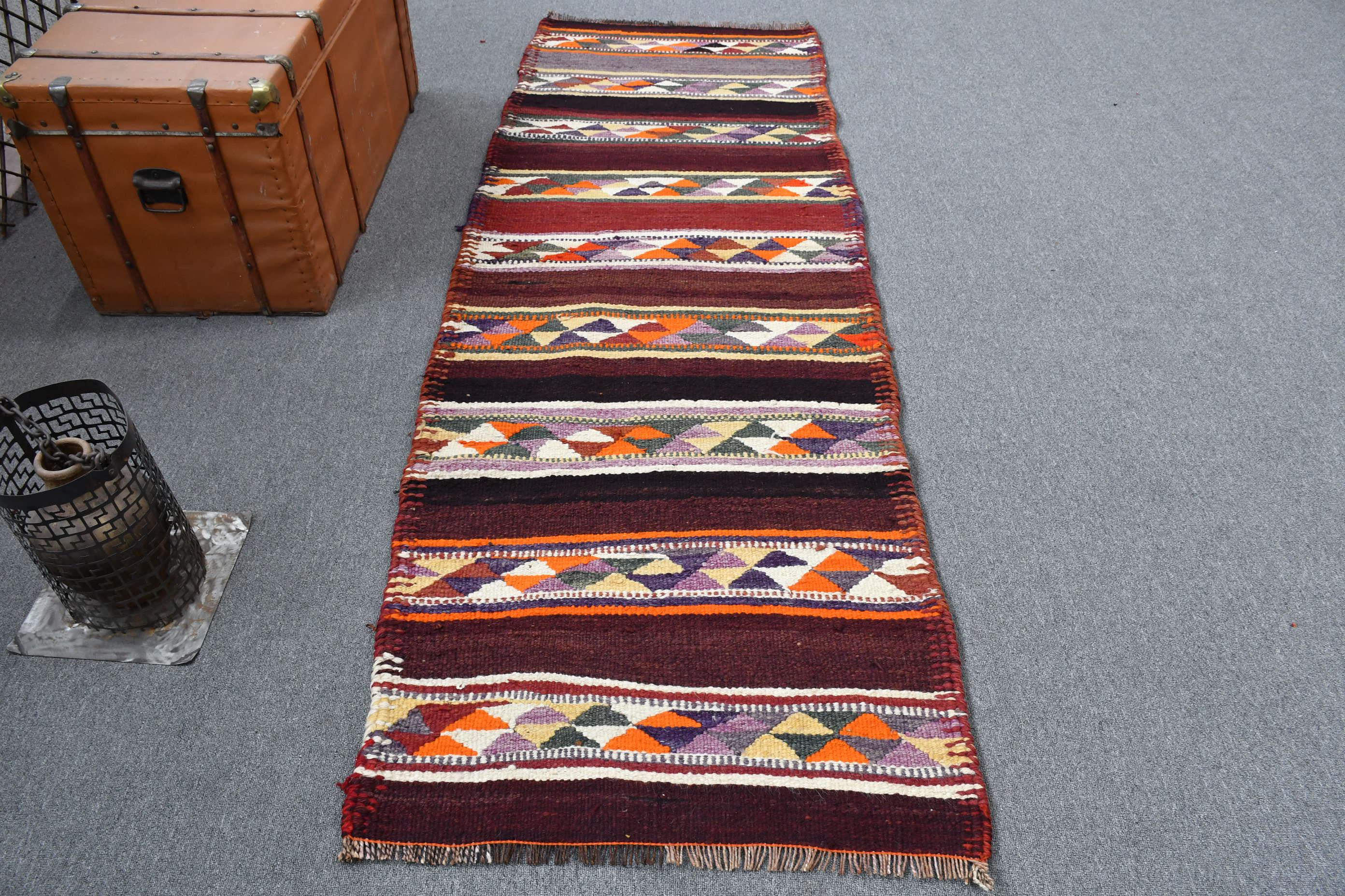 shooting star Herki Rug ヴィンテージラグ　トルコラグ Turkish Rug, Vintage Rug, Runner Rug, Herki Rug, Stair Rug, 34x97