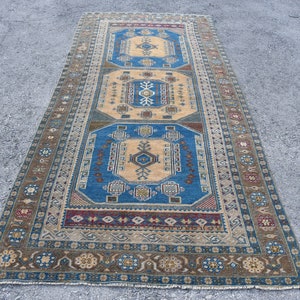 カラフルなトルコ絨毯、ヴィンテージハンドメイドアンティークウール