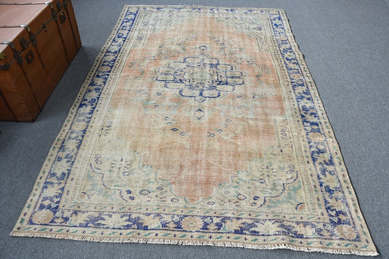 Turkish Rug, Vintage Rug, Large Carpet, Antique Carpet, 66x102 Inches