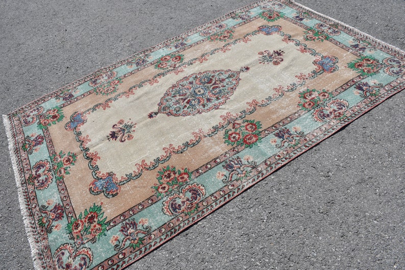 Rugs Area Rug Turkish Rug Brown Rug Handmade Rug Organic Rug Oushak Rug Vintage Rug Etsy 6233 Salon Rug 4.8x7.9 ft Oriental Rug