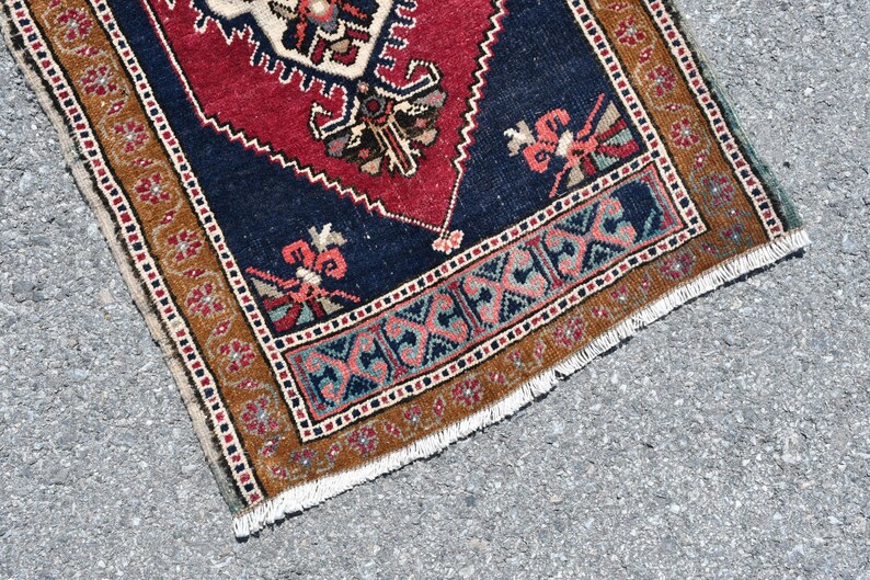 1.8x3.2 ft High Quality Turkish Rug Bath Rug Oriental Rug Small Rug Vintage Rug 5051 Floor Rug Anatolian Rug Door Mat Entry Rug