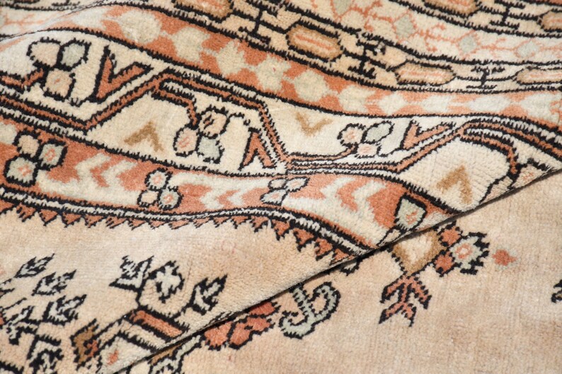 Oushak Rug 4.7x6.5 ft Antique Rug Turkish Rug Bathroom Rug Decor Rug Floral Rug,Area Rug 4762 Oriental Rug Vintage Rug Handmade Rug