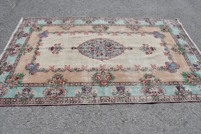 Rugs Area Rug Turkish Rug Brown Rug Handmade Rug Organic Rug Oushak Rug Vintage Rug Etsy 6233 Salon Rug 4.8x7.9 ft Oriental Rug