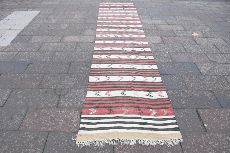 3.1x14.3 ft Handmade Kilim Hallway Kilim Turkish Kilim Red Kilims Etsy Kilim 1517 Runner Kilim Oushak Kilim Vintage Kilim Kilims