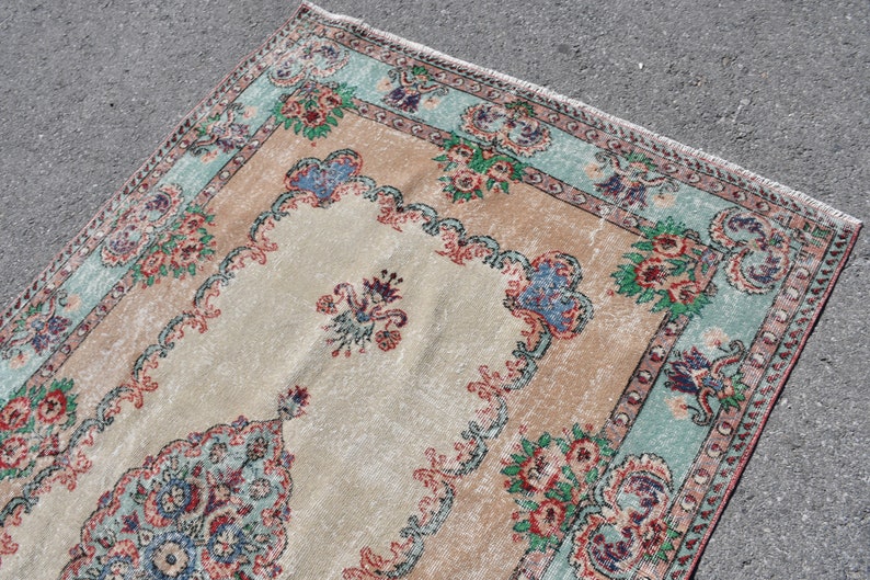 Rugs Area Rug Turkish Rug Brown Rug Handmade Rug Organic Rug Oushak Rug Vintage Rug Etsy 6233 Salon Rug 4.8x7.9 ft Oriental Rug