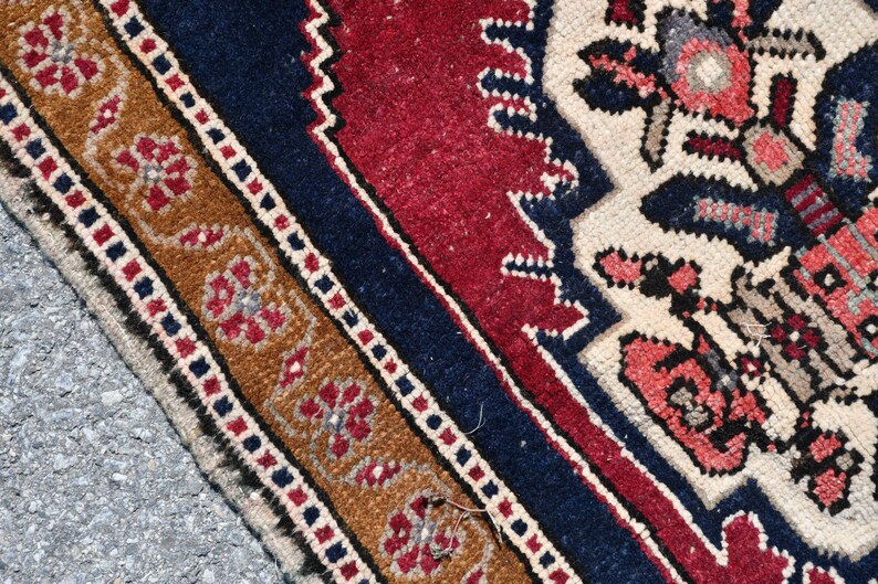 1.8x3.2 ft High Quality Turkish Rug Bath Rug Oriental Rug Small Rug Vintage Rug 5051 Floor Rug Anatolian Rug Door Mat Entry Rug