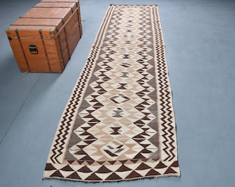 ランナーラグ　ヴィンテージラグ　トルコラグ ヴィンテージ トルコ ラグ 77 x 266 cm、3 x 9 フィート ランナー ラグ