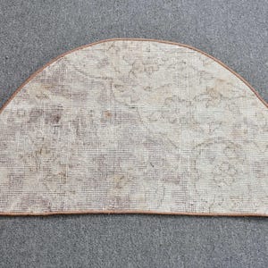 2.5x1.5 ft Small Rugs, Oushak Rug, Beige Anatolian Rugs, Turkish Rug, Rugs For Wall Hanging, Vintage Rug, Round Rug, , Bohemian Gift Rug
