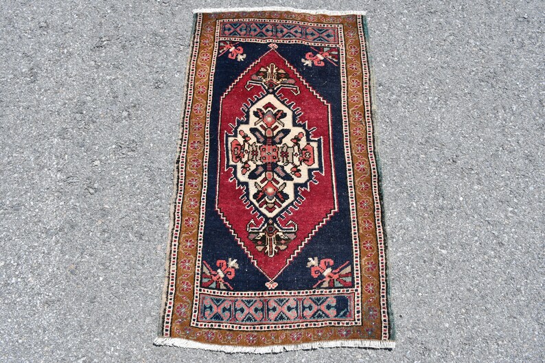 1.8x3.2 ft High Quality Turkish Rug Bath Rug Oriental Rug Small Rug Vintage Rug 5051 Floor Rug Anatolian Rug Door Mat Entry Rug