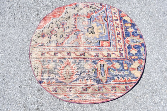 ラグ・カーペット 87cm ROUND ViNTAGE TURKiSH RUG 87cm ROUND ViNTAGE TURKiSH RUG