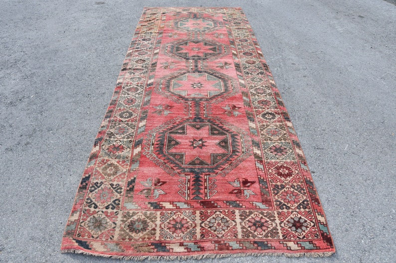 Turkish Rug Runner Rug Kitchen Rug 4.7x12.3 Ft Stair Rug Etsy