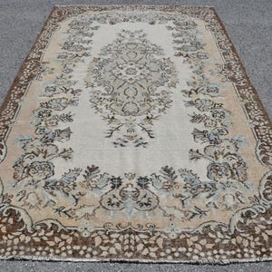 Turkish Rug, 6x9 ft, Vintage Rug, Large Rug, Area Rug, Living Room Rug, Wool Rugs, Oriental Rug, Handmade Rug, Anatolian Rug