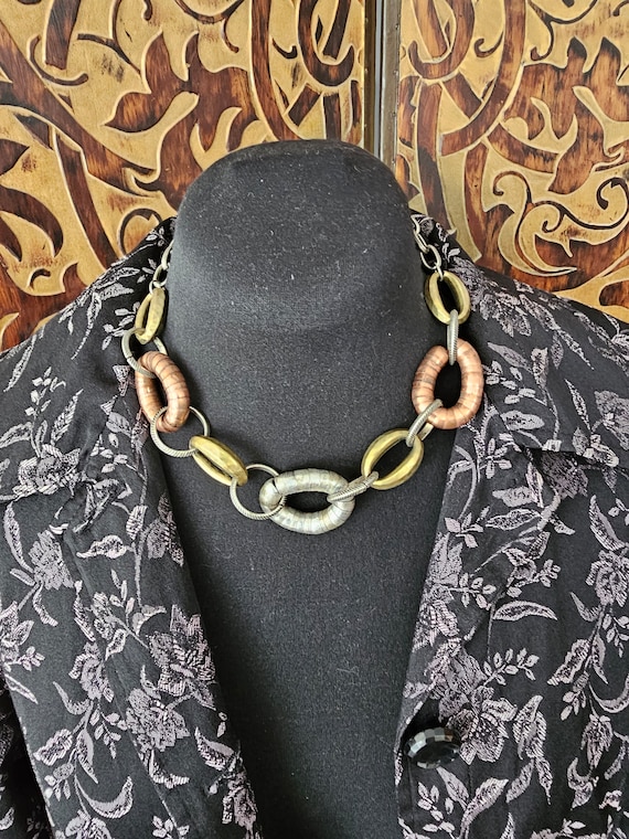 Vintage stylish chunky necklace fashion jewellery 