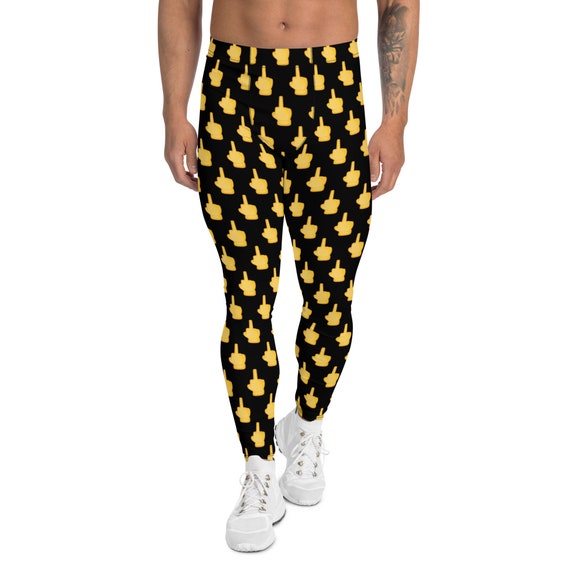 Middle Finger Emoji Men's Leggings -  Canada