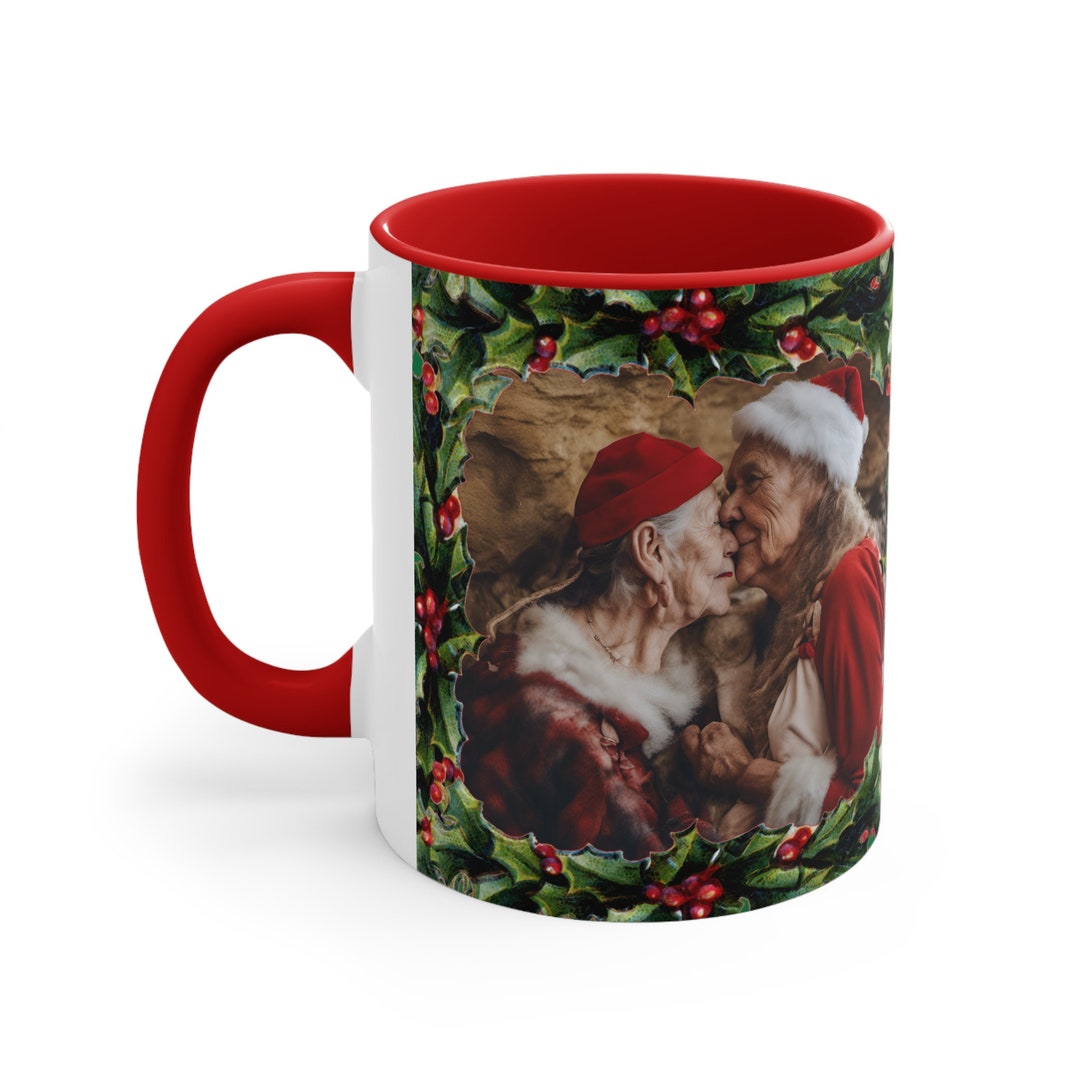 Neanderthal Lesbian Santa Claus Couple Ceramic Mug 11oz Etsy