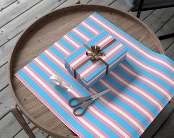 Transgender Flag  Eco Friendly Gift Wrap Paper