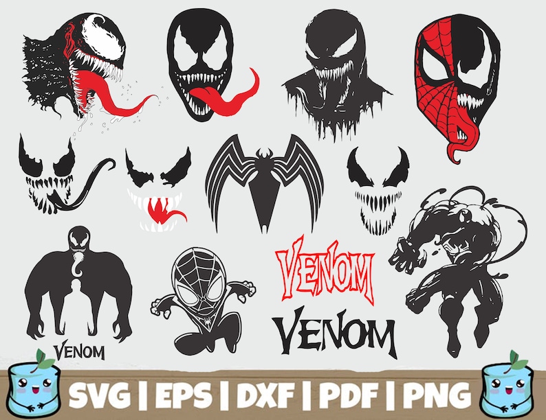Download Art Collectibles Clip Art Venom Cut File Venom Svg Venom Vector Files For Silhouette Cameo Cricut Venom Clip Art Superhero Svg Venom Logo Svg