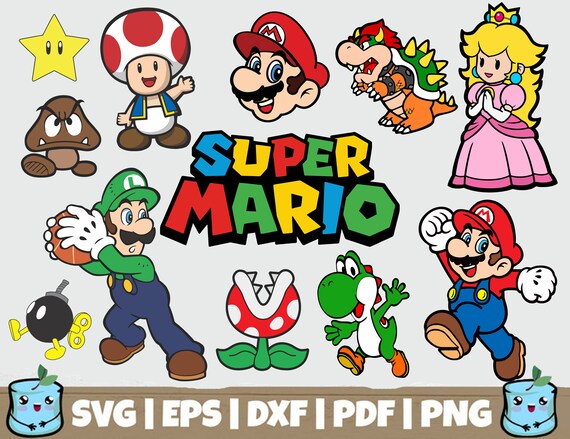 Download Mario Bros Svg Super Mario Svg Bundle Dxf Eps Png Files Etsy
