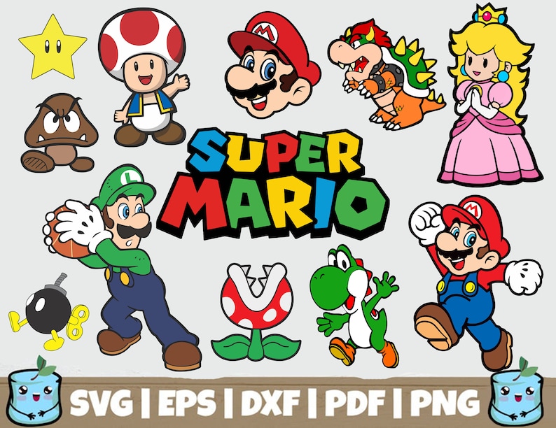 Super Mario Scene SVG