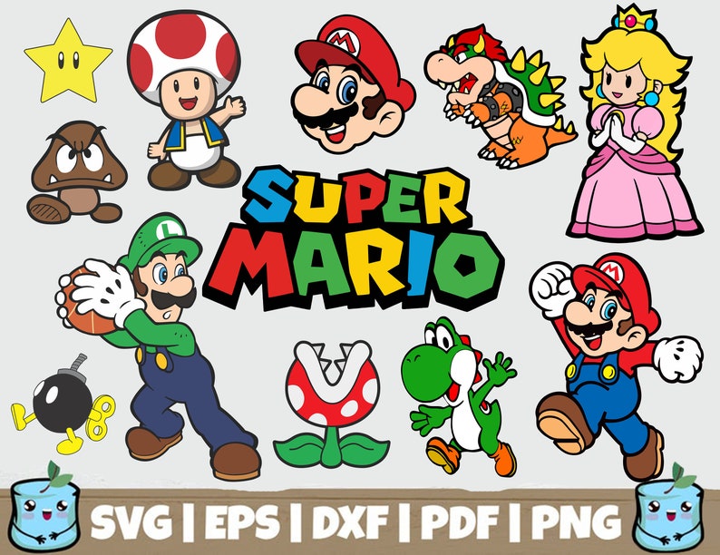 Super Mario Scene SVG