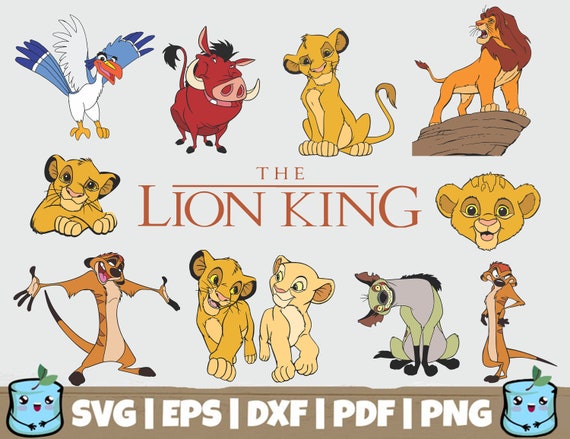 Download The Lion King Svg Lion King Cut Files Simba Svg Pumba Svg Etsy