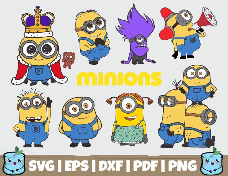 Minions Clip Art Minions Vector Despicable Me Svg Minions Layered Minions Svg Minions Cut File Files For Silhouette Cameo Cricut Clip Art Art Collectibles Aloli Ru