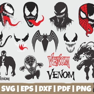 Baby Venom Svg Little Venom Svg Venom Svg Venom Silhuette Etsy