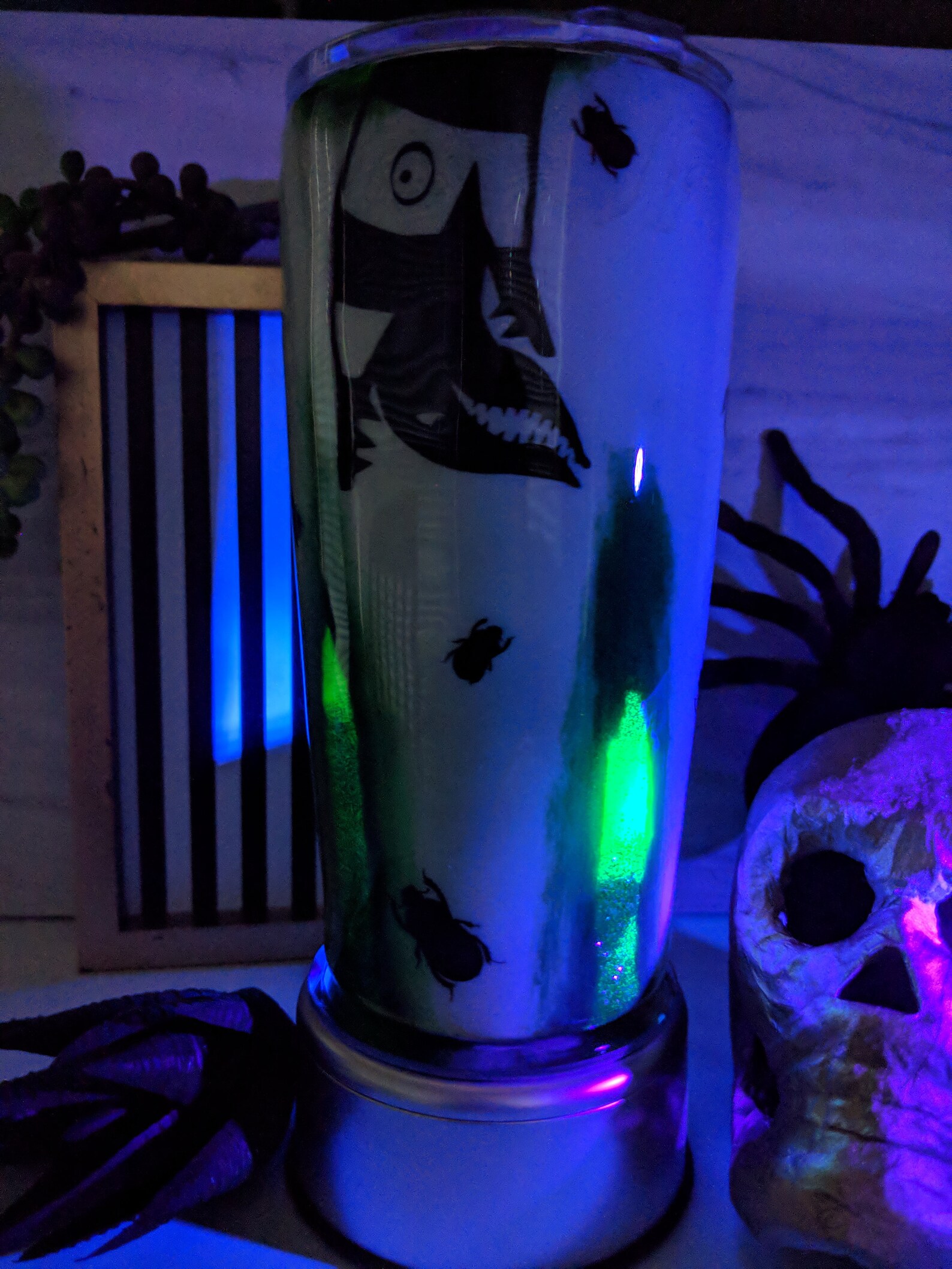 Beetlejuice Glow Tumbler | Etsy