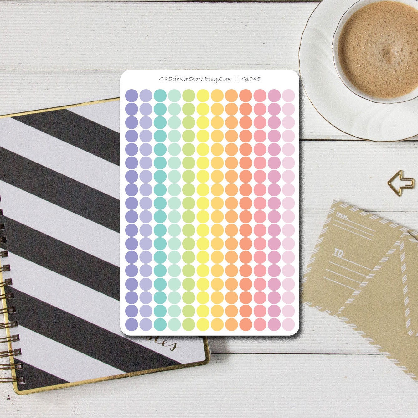 200 Transparent Pastel Colored Dot Planner Stickers G1045 - Etsy