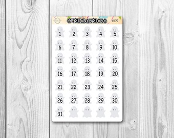 Ghost Date Cover | Halloween | Planer Sticker | G1176